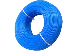 Zeqeey Mähfaden Trimmerfaden Nylon Durchmesser 1,6mm Länge 100m Rund Rasentrimmer Faden Unkraut Trimmer Freischneider Fäden für Park Garden Yard Rasen Gras und Unkraut, Blau