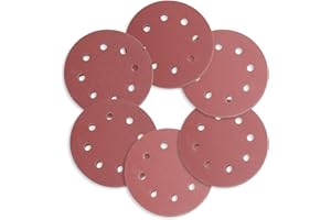 POSENPRO 7inch 180mm Round Sandpaper Disk Sander Sheets Grit 100/120/150/180/240/320 Hook and Loop Sanding Disc for Sander Grits, 30pcs/Set