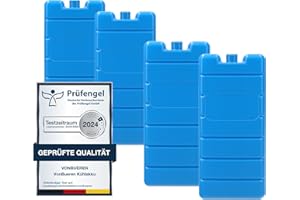 VonBueren 2-30 Kühlakkus für Kühltasche 12h Lange Kühlung | ca. 200 g je Kühlakku | ca. 7,4 x 16,7 x 2,1 cm | auch für Kühlbox