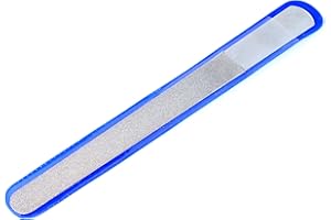 TAFS® Quality Diamondeb Diamond Deb Nail File & Foot Dresser - Double Sided Diamond Dust Coating - Podiatry Foot Care Instruments - 8 inches Length Good Reach Stainless Steel. For use on Nails & Skin.