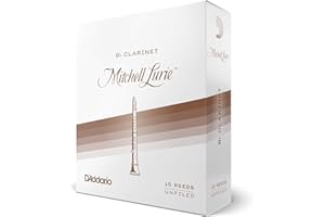D'ADDARIO Rico Mitchell Lurie 4.5 Strength Reeds for Bb Clarinet (Pack of 10)
