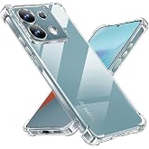 Tentoki Case for Xiaomi Redmi Note 13 Pro 5G, Soft TPU, Transparent | Not Suitable for 13 Pro 4G, Protective Case with Integr