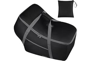 SCTEL Infant Car Seat Travel Bag Fit Nuna Pipa All Model Car Seat and Base, Fit Doona Baby Stroller, Padded Car Seat Bags for Air Travel, Gate Check Bag with Side Pocket, 5 Protective Feet, Storage Bag