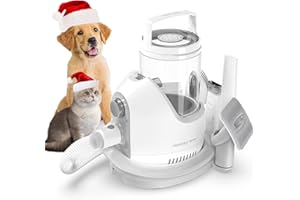 Tondeuse Chien Professionnelle, Neakasa P2 Pro 15000 Pa Aspirateur Poil de Chien Chat avec 5 Outils, Tondeuse Chat avec 5 Peignes, 2L Ultra-Récipient pour Poil Long Epais, Silencieuse