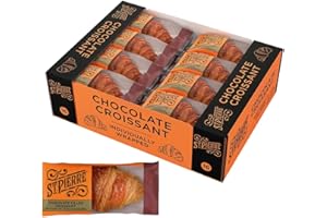 FAKHRI Chocolate Filled Croissant – Soft & Flaky Pastry with Rich Cocoa Filling – 16 x 55g Individually Wrapped Snacks