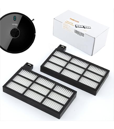 MIRTUX Kit 4 Spazzole Laterali Conga 3090, 3290, 3490, 2299, 4090, 4490, 4690, 5090, 5490, 6090 e 7090 - Ricambi per Conga di Qualità - Ricambi Spazzole Laterali per Conga