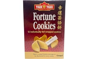 Tiger Tiger Fortune Cookies (12pcs) 60g - Individually Foil Wrapped Biscuits Bulk Cookies [Vmart]