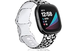 TopPerfekt Correa Compatible con Fitbit Versa 3/Sense, Correa de Silicona Suave, sin decoloración, Bandas de Repuesto para Mujeres y Hombres pequeños