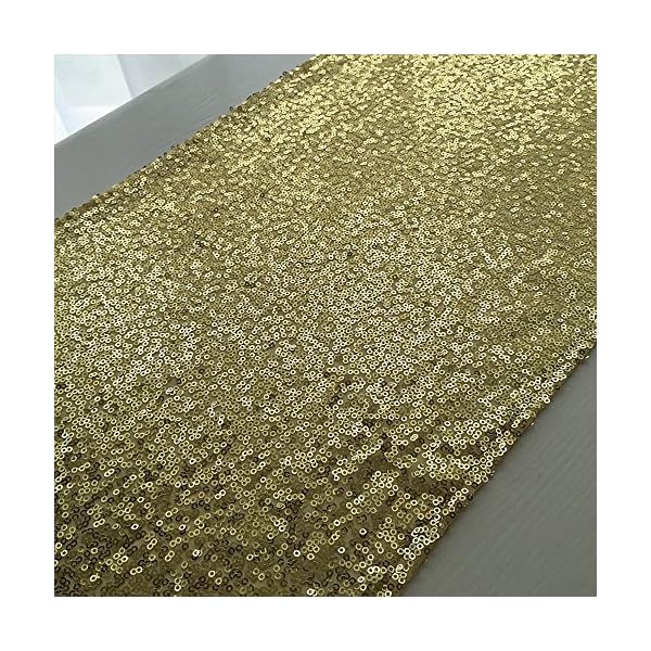 Alxcio Sparkly Rectangle Sequin Table Runner For Wedding Banquet Party Events Decoration Table Linens 28*180cm - Image 3