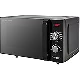 Russell Hobbs RHFM2001B Flatbed Microwave, 19 Litre, Black