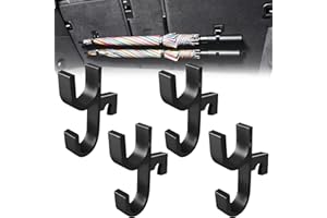 Pipihome Car Umbrella Hooks, 4 Pcs Portaombrelli Auto Bagagliaio, Porta Ombrelli Auto Bagagliaio, Ganci Ombrello Baule Autos, Gancio Portaoggetti Sedile Posteriore per Borsa, Cappotto, Portafoglio