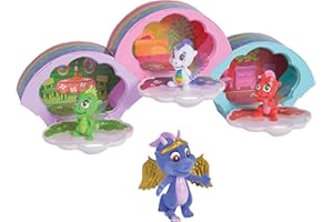 Simba 105951022 Safiras Rainbow Friends Dragón Figura, 3 Unidades, Cajas para Encajar, 1 Figura Especial, a Partir de 3 años
