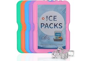Roe Tenpo Ice packs for cool box, Reusable Freezer Blocks for Lunch box, camping accessories fishing accessories, camping food - Simply Stays Frozen for Longer