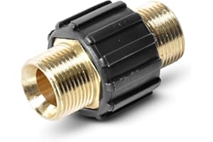 ONE! ALL BY ONE!... Schlauchverbinder PremiumPlus!+ für Hochdruckschläuche von Kärcher und Kränzle Hochdruckreiniger HD & HDS mit M22 Gewinde wie 4.403-002.0 von ONE! - Made in Germany