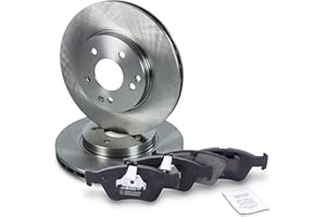‎ATEC GERMANY Bremsenset Vorderachse inkl. Bremsscheiben Belüftet Ø 288 mm + Bremsbeläge Vorne, Passend für MERCEDES-BENZ C-Klasse (W202)(S202), CLK (C208), CLK Cabrio (A208), E-Klasse (W210) (S210), SLK (R170)