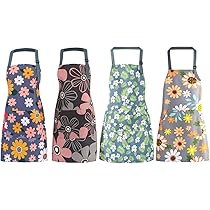 DILLMAN Confezione Da 2 Grembiuli Floreali Con Tasca - Impermeabili Per Cucina E Giardinaggio