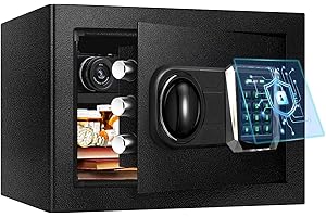 ToruKeep 30L Fireproof Steel Security Safe Box – Digital Keypad, Smart Anti-Theft Alarm, Removable Shelves, Combination Lock, Type-C Backup, Fire Document Bag for Home Office Hotel (35x25x25cm)