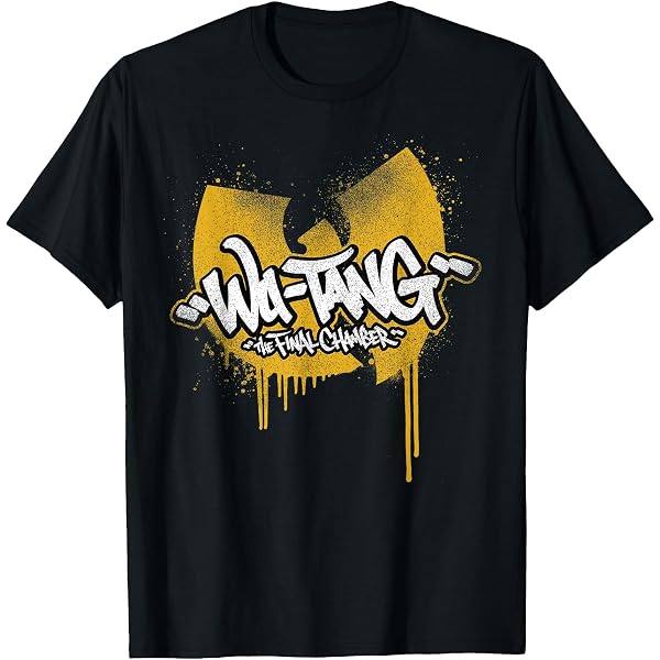 Wu-Tang Clan - Mens Classic Logo T-shirt - Large Black : Amazon.co