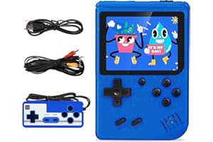 MELIIF Retro Game Console, Handheld Game Console with 500 FC Games, Hd Screen and Rechargeable Battery, Support for Connecting TV and 2 Players