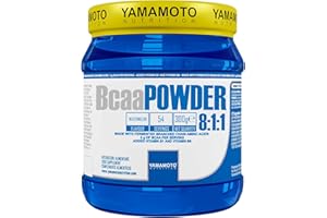 YAMAMOTO NUTRITION Bcaa POWDER 8:1:1 integratore di aminoacidi ramificati in rapporto 8:1:1 300 g (Neutro, 300 grammi)