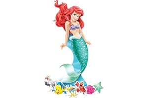 Star Cutouts Ariel SP008 - Sagoma in cartone per feste, con sei mini accessori per feste, la Sirenetta, Principessa Disney