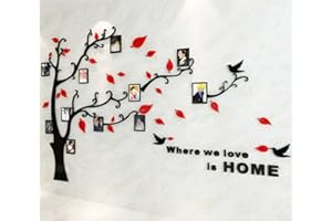 GUANGMU Tree Wall Stickers 3D DIY Tree Wall Decal Art Murals Large Family Photo Frames Tree Decoration for Living Room Bedroom Restaurant Home Decor