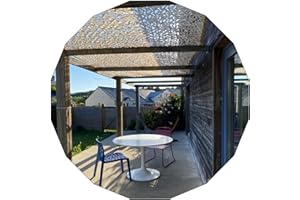 Sonakia Camouflage Net Caccia, Rete Ombreggiante Mimetica Beige, Rete Mimetica per Terrazze Militari Pergola, Rete Protezione Solare 1,5x2/3x4/5x6m, Accessori Mimetici Esterni,3x5m(9.8 * 16.4ft)