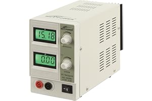 MC POWER 'McPower Bloc d'alimentation de laboratoire "NG-1620bl réglable 0–15 V, 2 A, 2 x LCD éclairé, 30 W