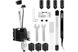 YOTINO 35 Stück P1P, P1S Hotend Komplett-Set für 3D-Drucker P1 Serie, Hot End Extruder mit Lüfter, 0.4mm Hardened Steel Düse, Silikonsocke, Thermistor