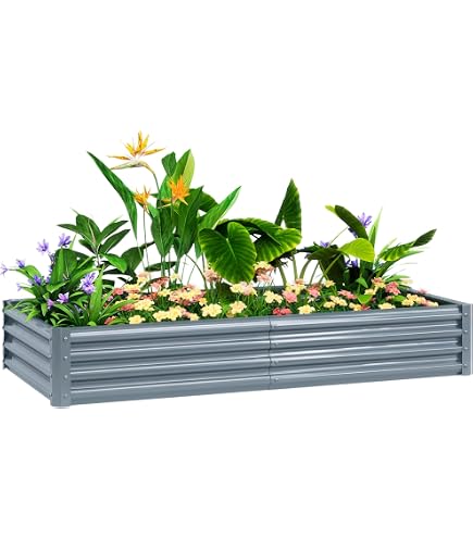 Relaxdays Carré Potager Métal Galvanisé Noir – 120 X 90 X 30 Cm, Jardinière Surélevée Sans Fond, Culture Légumes Fleurs Herbes, Anti-Nuisibles