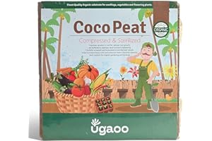 Ugaoo Cocopeat Block for Home Garden Plants 5 Kg