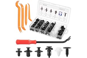 Bczhieulw Clips grapas coche - 6 tipos diferentes de clips del panel de la puerta y clips de plástico de moldura del parachoques universal, conjunto de 105 piezas