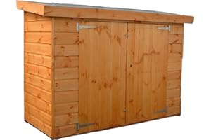 Pinelap 6ft x 3ft Wooden Shiplap Garden Shed Fully T&G Pent Outdoor Bike Hut
