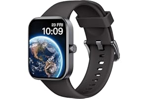 AcclaFit Smartwatch, 1.85" Orologio Smartwatch Donna Uomo Con Chiamata Bluetooth E Risposta Vivavoce, Smart Watch Con Contapassi, Cardiofrequenzimetro Da Polso, Orologio Fitness Per Android iOS