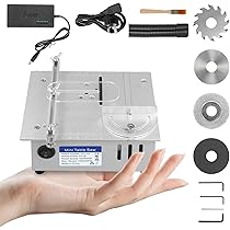 Mini Sega Circolare Da Tavolo 96W - 7 Velocità Regolabili Con 4 Lame | Per Modellismo E Fai Da Te - Foto 6