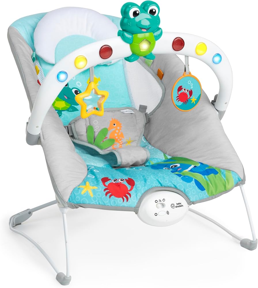 Baby Einstein Ocean Explorers Müzikal Zıpzıp Yenidoğan Koltuğu, Kick To It Neptune, Üniseks, 0-6 Ay, 9 Kg’a Kadar