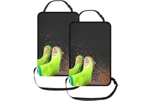 Elitecran Protezione per Schienale Sedile Auto, 2 Pezzi Protettori di Seggiolini Auto per Bambini, Impermeabile Oxford Proteggi Anti-Calcio Sedile Posteriore per Proteggere il Sedile