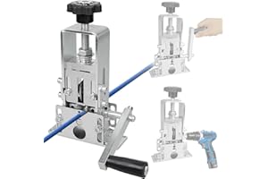 FTJKGH Wire Stripping Machine, with Hand Crank or Drill Powered Wire Stripper Machine, Aluminum Alloy Manual Wire Stripper for 1-25 mm Cable, Portable Wire Stripping Machine for Scrap Copper Recycling