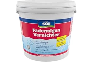 Söll 80590 FadenalgenVernichter mit Aktivsauerstoff 5 kg - Fadenalgenentferner mit Sofortwirkung, Spezialbakterien zersetzen abgestorbene Algen in Teichen