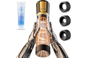 HUUIME Bomba de Pene Masturbador Juguetes Sexuales - Masturbádores Masculino Electrónico Con 5 Modos de Succión Fuertes y 3 Fundas de Silicona Alargador de Pene Sex Toys Juguetes Eróticos para Hombre Pareja
