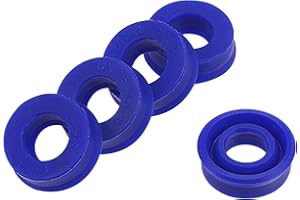 sourcing map UN Radial Shaft Seal 8mm ID x 16mm OD x 6mm Width PU Oil Seal, Blue Pack of 5