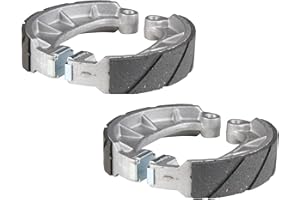 CITOMERX Bremsbacken Set vorne & hinten geschlitzt Sport kompatibel mit Simson S51, S50, KR51, Schwalbe Star, S70 SR50