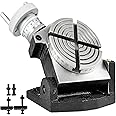 BestEquip Rotary Table 4 INCH/100 MM Horizontal Vertical Rotary Table 4-Slot Rotary Table for Milling Machine MT-2 Rotary Table for Milling 360 Degrees Precision Rotary Table for Milling Drilling Vise
