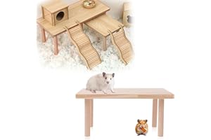 SZSMW Hamster Plattform - Hamster Etage - Hamster Spielzeug Plattform - Geeignet FüR,Kaninchen,Meerschweinchen,das Schneiden Ist Ordentlich Und Glatt und Wird Ihrem Nicht Schaden (M)