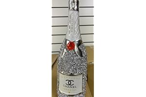 Biznest Silver Crushed Diamond Sparkly Bottle Champagne Wine Beer Drink Sitter Bling