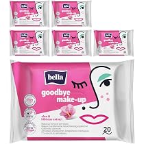 Bella Goodbye Make-up Entfernungstücher – 6er Pack (je 20 Stück), Biologisch Abbaubar, Mit Aloe & Hibiskus