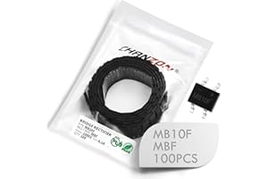 (Lot de 100 pièces) Chanzon Diode de redressement de pont SMD MB10F 0,5 A 1000 V MBF (SOP-4) Diodes de silicium monophasées 0,5 A 1000 V