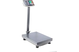 HOMEFASHION HF Commercial Postal Scales 150kg 40x30cm Platform Scale Heavy Duty Digital Electronic Computing Industrial Weighing Shop Weight Balance
