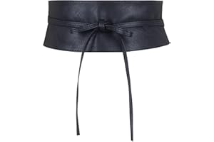 Frentree Damen Taillengürtel, breiter Wickelgürtel Obi Gürtel zum Schnüren Hüftgürtel Bindegürtel