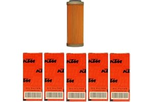 KTM NEW OEM OIL FILTERS 5 PACK 350 400 450 500 530 EXC-F SX-F XC-F XCF-W FACT. ED 2008-2018 5X 77338005100